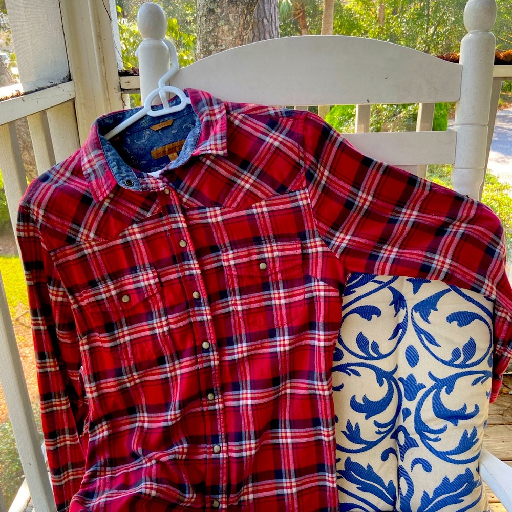 Jachs Girlfriend Plaid Flannel Shirt